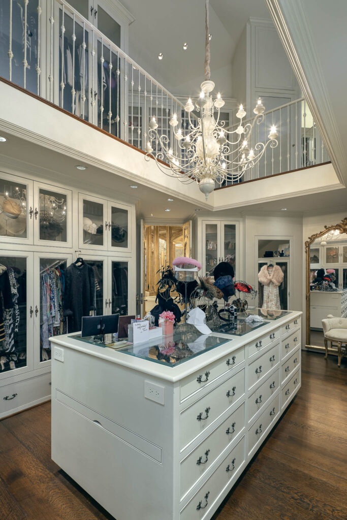 4000 Euclid Avenue includes a multilevel closet with a staircase, motorized clothing lift, and temperature-controlled fur-storage room. (Photo by Briggs Freeman Sotheby's International Realty)