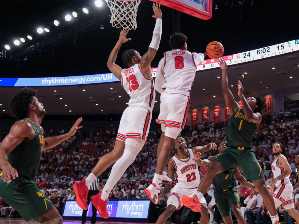 University of Houston's offense keeps the ball moving rather than relying on one star. (Photo by F. Carter Smith)