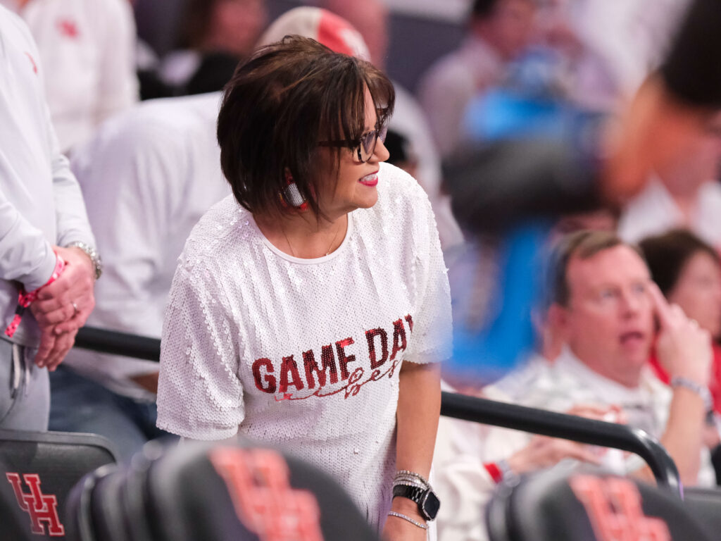 Karen Sampson has been into Kelvin Sampson's games for more than 40 years. (Photo by F. Carter Smith)