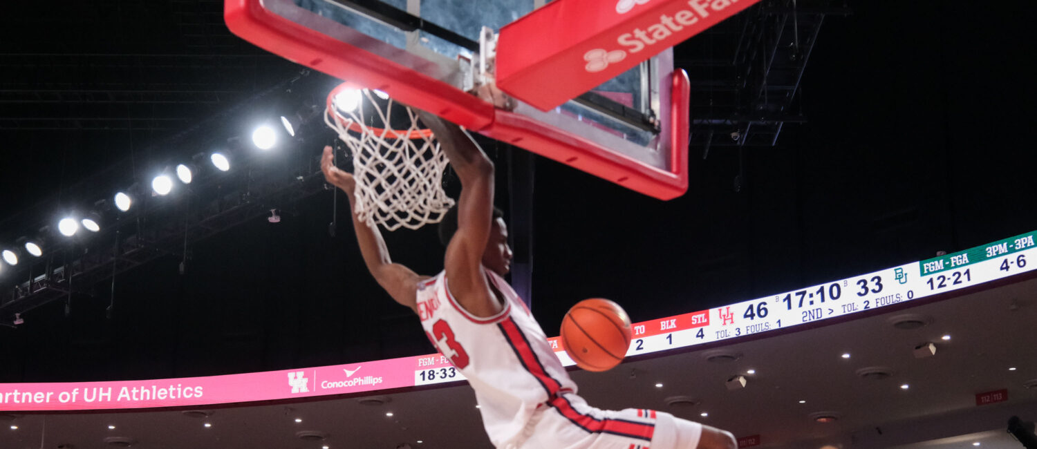 The Houston Cougars mens basketball team defeated the Baylor Bears in a Big XII contest at the Fertitta Center (Photo by F. Carter Smith)