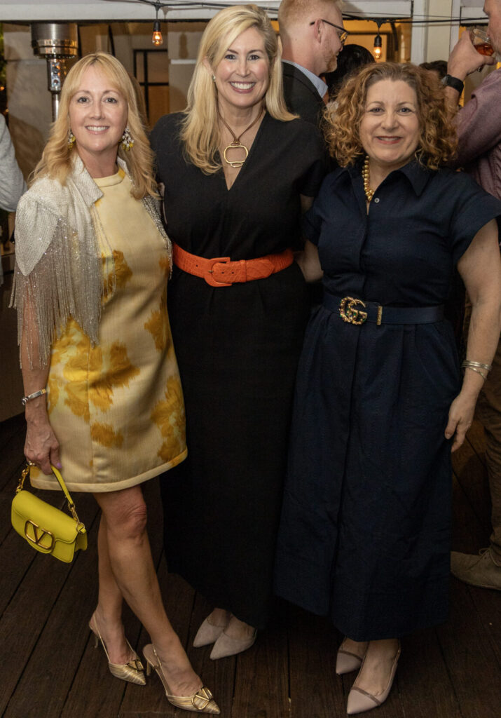 Courtnay Tartt Elias, Carla Fonts, Melissa Gerstle at Fisher & Paykel dinner at Le Bilboquet (Photo by Jordan Geibel)