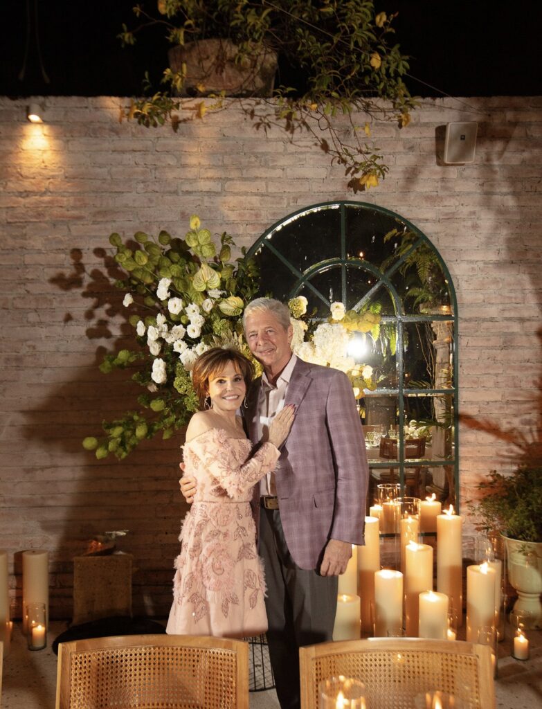 Halllie Vanderhider & Bobby Dees at Café des Artistes for the rehearsal dinner (Photo by Kara Martinez)