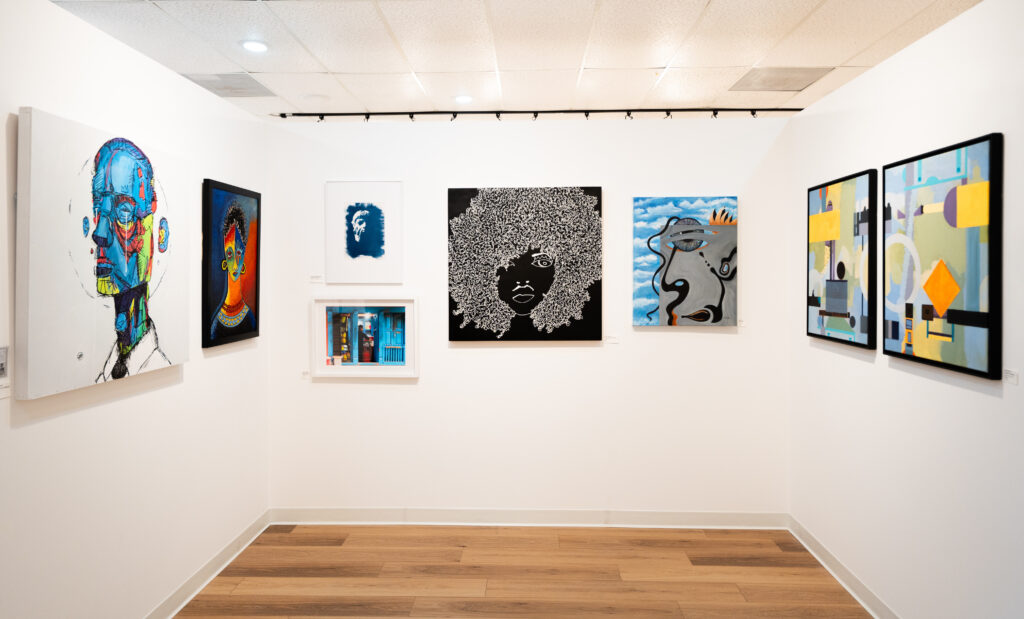 Some of the works in the juried show "Perspectives" at Ardest Gallery through March 5. (Photo courtesy of Josh Spires)