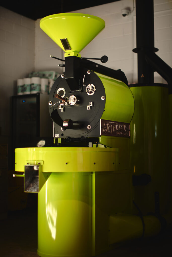 Ostara Coffee’s high-quality roaster ensures precision and consistency. (Photo by Proxii Media)