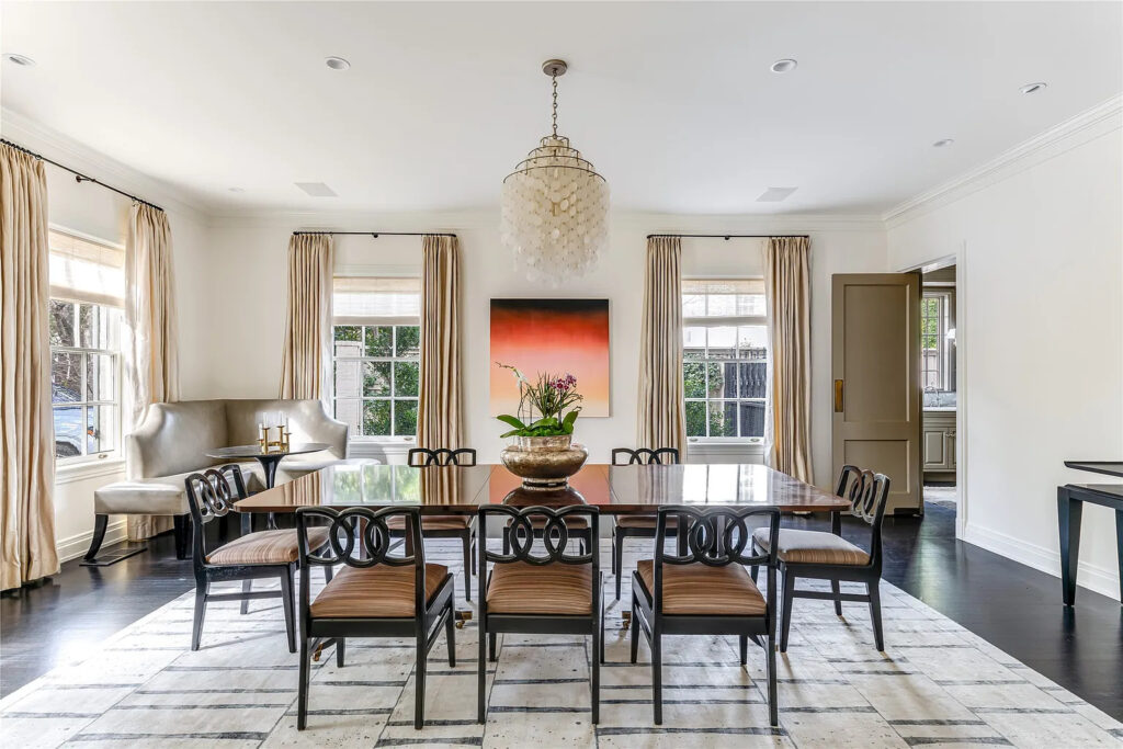 The Hal Thomson-designed mansion at 4226 Arcady Avenue masterfully balances classic architecture with the best amenities 2025 affords. (Photo by Allie Beth Allman & Associates)