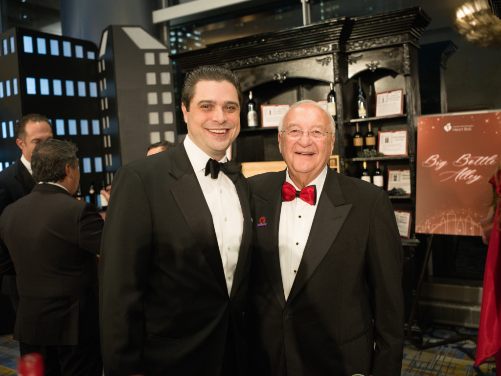Dr. Damien Lapar, Russ Labrasca  at the American Heart Assoication Heart Ball (Photo by Daniel Ortiz)
