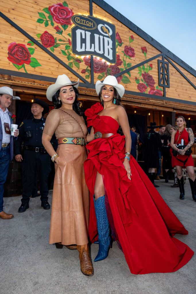 Elia Gabbanelli, Zinat Ahmed at the Cotton Q Club (Photo courtesy of Cotton Holdings)