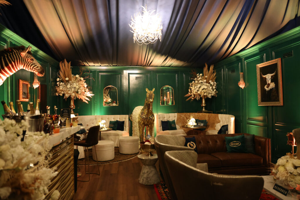 The Gold Pony VIP Lounge at the Cotton Q Club (Photo by Ashley Patranella, Painted Peacock Photography)
