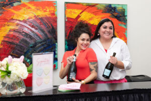 Guests enjoyed champagne and brunch cocktails. (Photo by Tamytha Cameron)