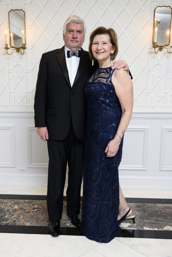 Matthew  Dr. Gulchin Ergun at the 2025 Poets & Writers Ball held at the River Oaks Country Club. (Photo by Michelle Watson) 