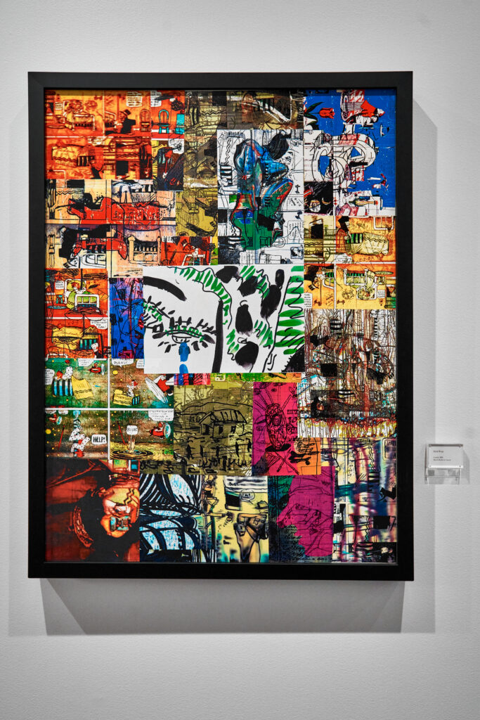 An installation view of "The Architecture of Culture: Works from the Guess Lawson Collection" on view at Gensler Houston headquarters. Pictured: Dick Wray's "Untitled," 2001. (Courtesy the Guess Lawson Collection)