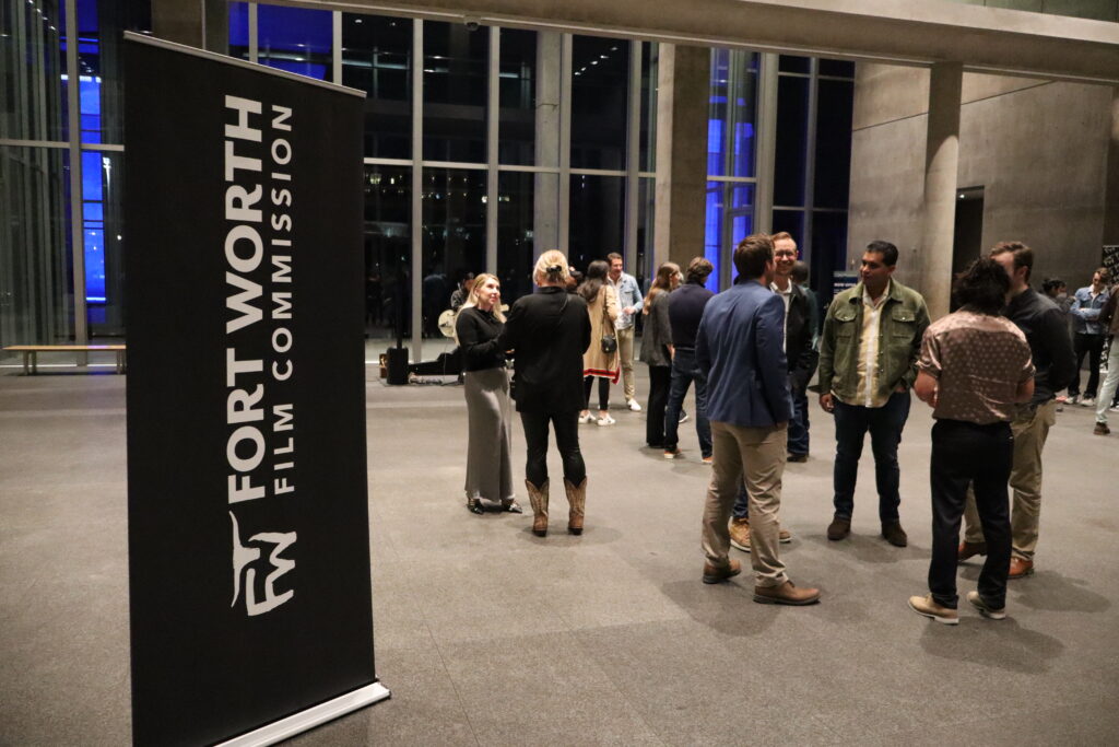 Filmmakers gather at the Modern Art Museum of Fort Worth for the launch of the Fort Worth Premiere Package. (Photo by Film Fort Worth)