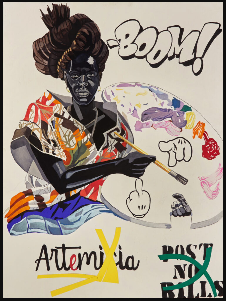 David McGee's "Boom," 2022, on view at Gensler Houston headquarters. (Courtesy the Guess Lawson Collection)