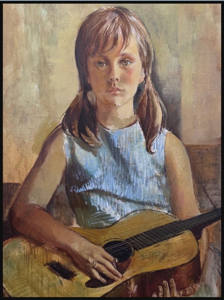 Edsel Cramer's "Portrait of a Young Activist," 1964, on view at Gensler Houston headquarters. (Courtesy the Guess Lawson Collection)