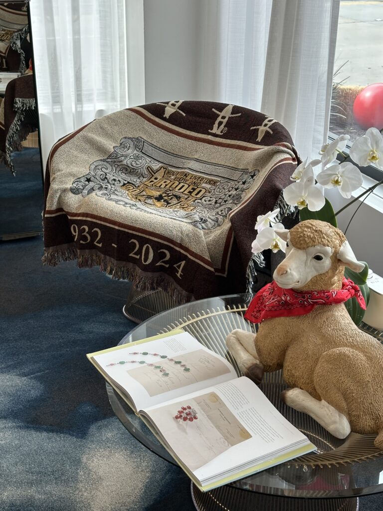 Rodeo inspired decor at Tenenbaum Jewelers