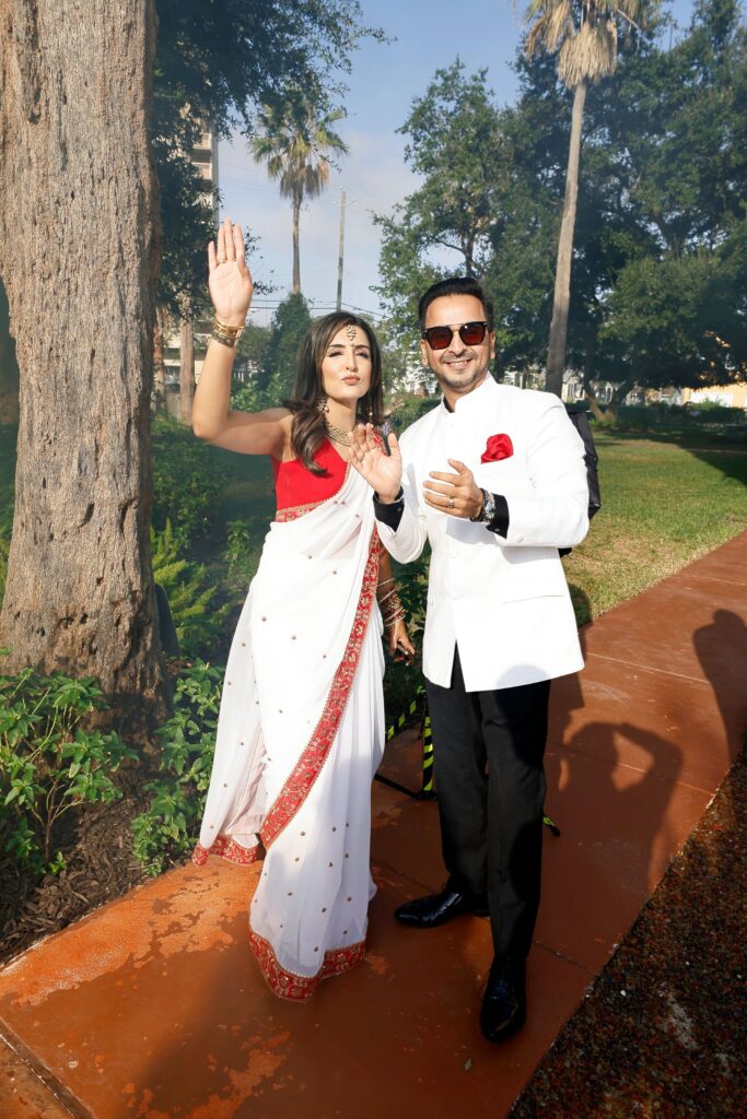 Sneh & Nick Merchant at the wedding of Ruchi Mukherjee and Walter Sassard. (Photo by Quy Tran)