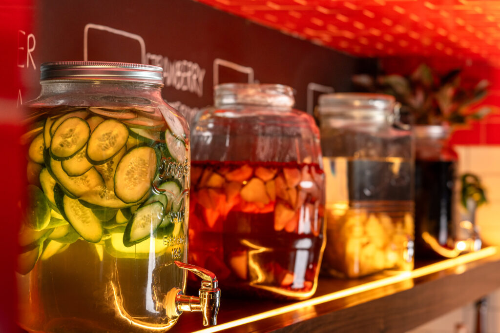 HG Sply Co. infuses its alcohol with real fruit and vegetables. (Photo by Estave Creative)