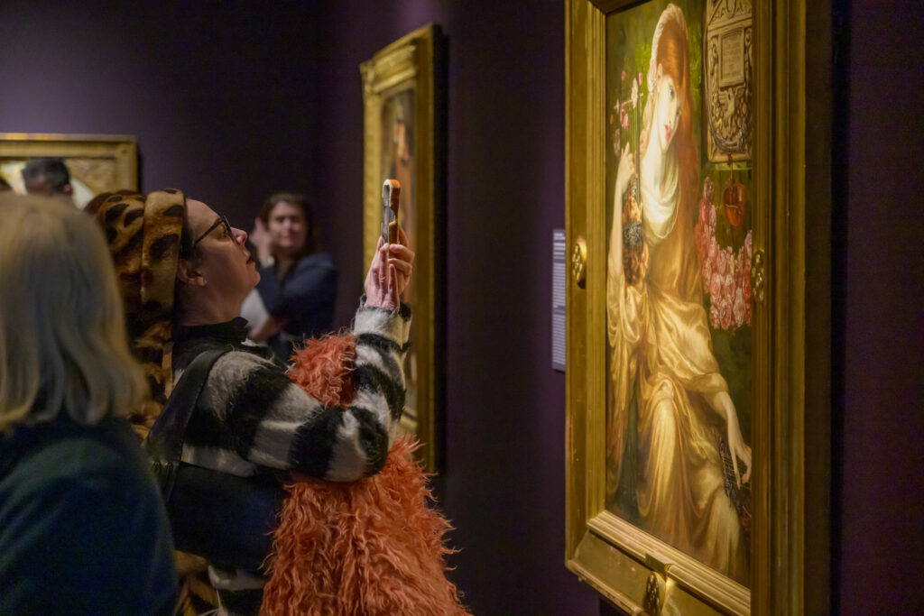 Guests previewed "The Sense of Beauty: Six Centuries of Painting from Museo de Arte de Ponce at Meadows Museum," which will be on display from February 23 - June 22. (Photo by Guy Eogers III, courtesy of Meadows Museum)