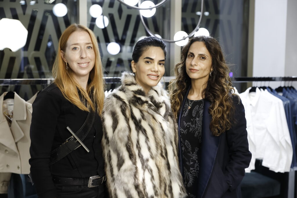 Nina Magon, center, with guests at 