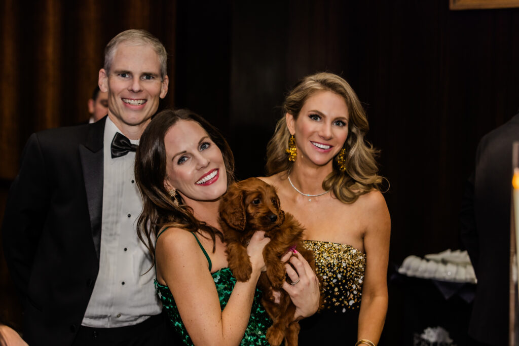 Travis Johnson, Stephanie Magill [winner of Tios, goldendoodle], Liz Scofield