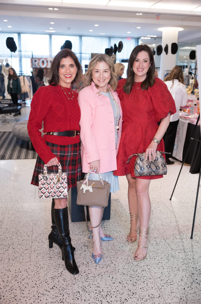 Stacey Lindseth, Donae Chramosta, Brittany Rose at the Galentine's Day Dec My Room fundraiser. (Photo by Daniel Ortiz)