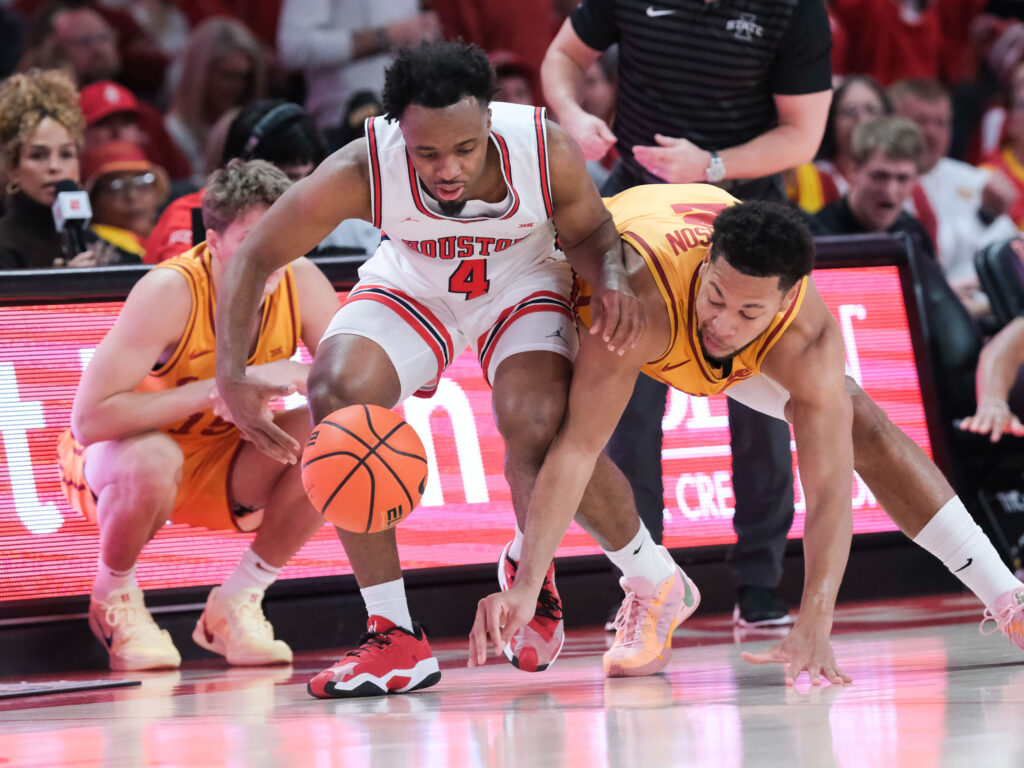 No matter what Iowa State threw at University of Houston guard LJ Cryer, they couldn't stop him. (Photo by F. Carter Smith)