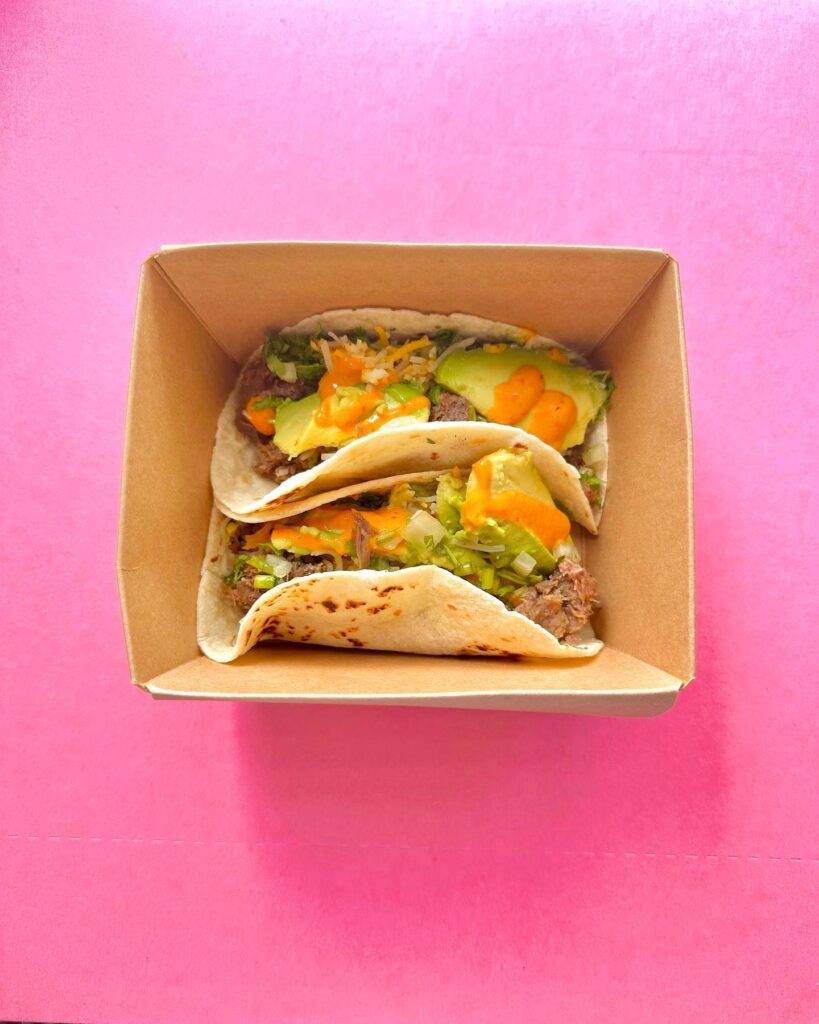 Cafecito brings bold flavors and handmade pink tortillas to its cozy brick-and-mortar location. (Courtesy)