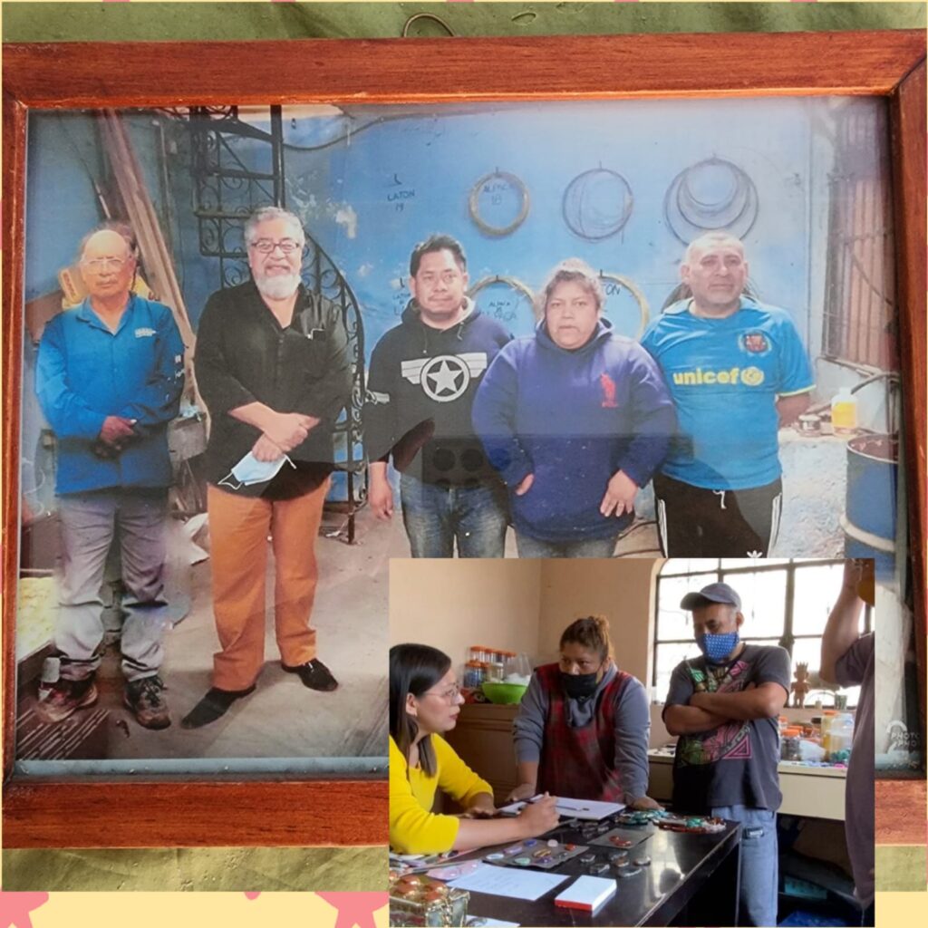 Esteban Zurita, Antonio Torres, Pedro Zurita, Leticia Chaparro and Germán Zurita have all played a role in shaping this family tradition, with Torres Hernández's legacy continuing through their craftsmanship. (Photo courtesy Gabriela Torres Zaragoza)