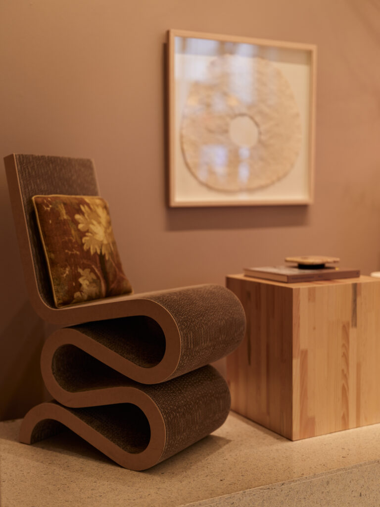 While all the curated objects are interesting and *cool,* the furniture selections shine. (Photo by SWOON)