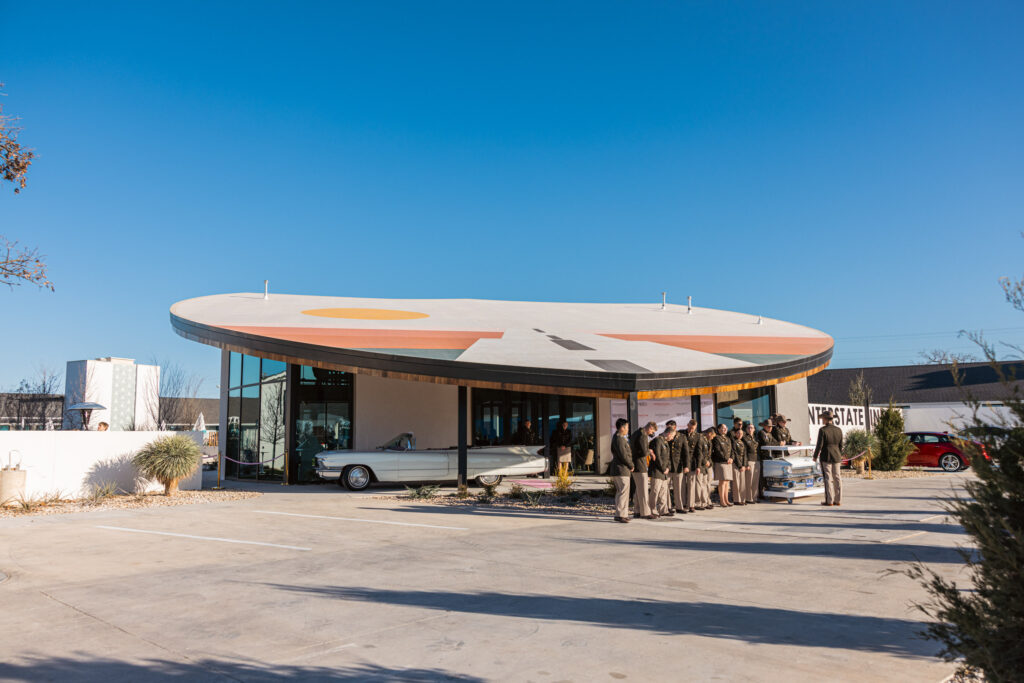 Mod Motels purchased and began renovating the motel in 2022, completely gutting the inside but leaving the iconic sloped roof shaped like an interstate highway sign. (Photo by Sara Forrest)