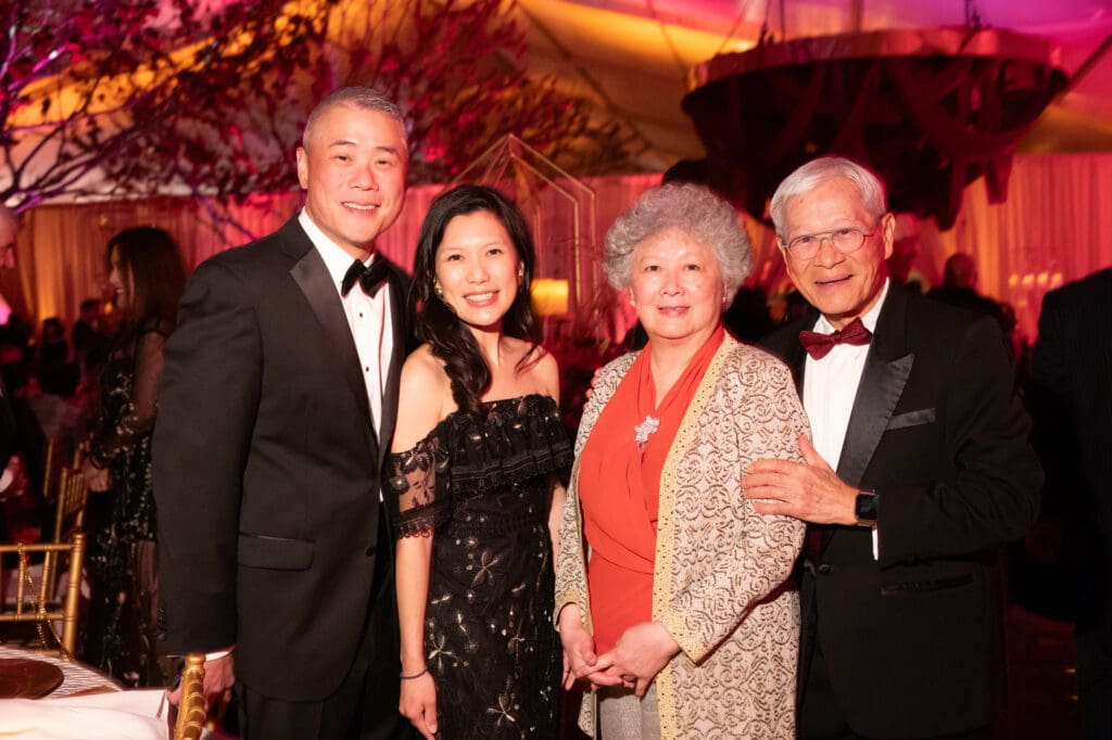 Jason Yang, Shiang-Ling, George Yang at Asia Society Texas' Tiger Ball 2025: Enchanting Shanghai, honoring Y. Ping Sun and David Leebron, on Friday, March 7, 2025. (Photo by Daniel Ortiz)