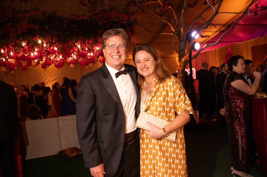 Steve & Anne-Laure Stephens at Asia Society Texas’ Tiger Ball 2025: Enchanting Shanghai, honoring Y. Ping Sun and David Leebron, on Friday, March 7, 2025. (Photo by Daniel Ortiz)