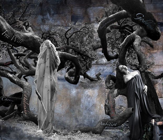 Tina Hernandez and Delilah Montoya's "La Llorona in Lilith's Gardens," 2004, on view at Gensler. (Courtesy the Guess Lawson Collection)