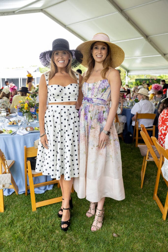 Amanda Boffone, Camille Connelly at the 'Hats in the Park' luncheon benefiting Hermann Park Conservancy