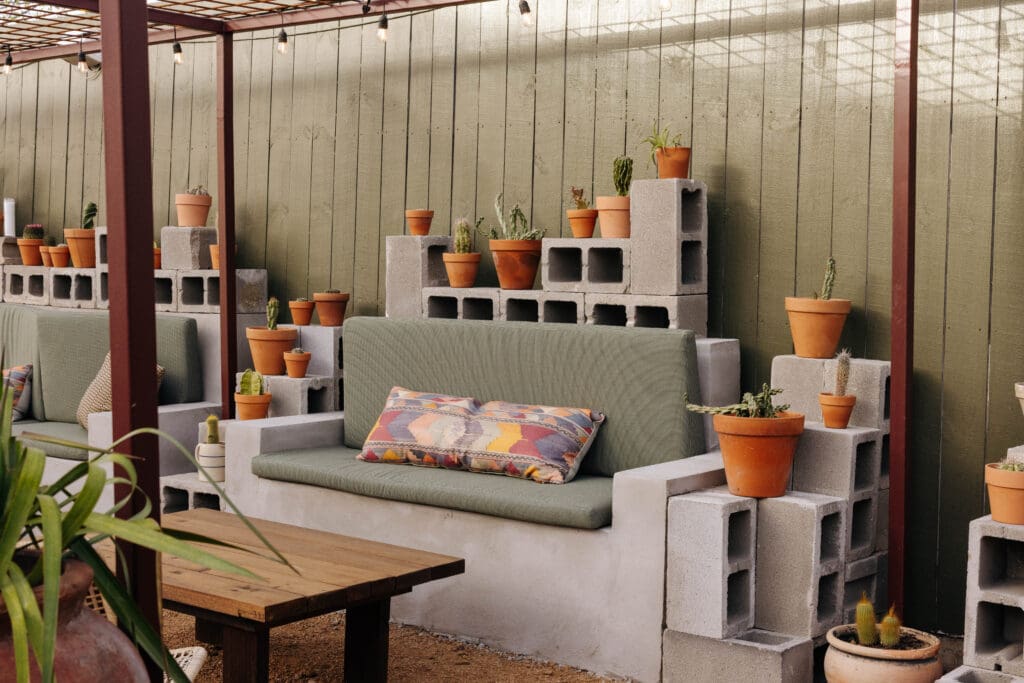 At Far-Out, dine indoors or al fresco with West Texas-inspired vibes. (Photo by Paul Torres Garcia at Sobremesa Studios)