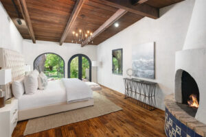 The bedroom provides a private retreat. (Photo by Briggs Freeman Sotheby's International Realty)