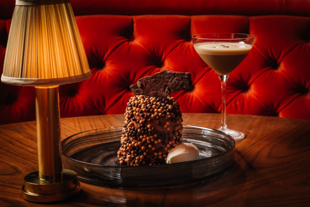 Desserts at EVELYN include the Chocolate Decadence. (Photo by Chase Hall)