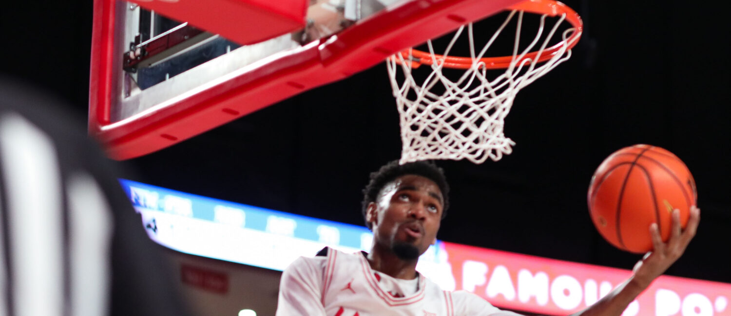The Houston Cougars mens basketball team defeated the Kansas Jayhawks on Senior Night at the Fertitta Center,