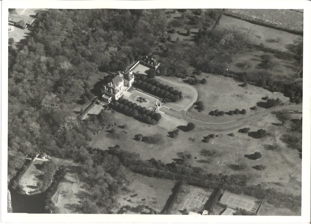 An aerial view of the Crespi Estate from the 1930s. (Photo by Briggs Freeman Sotheby's International Realty)