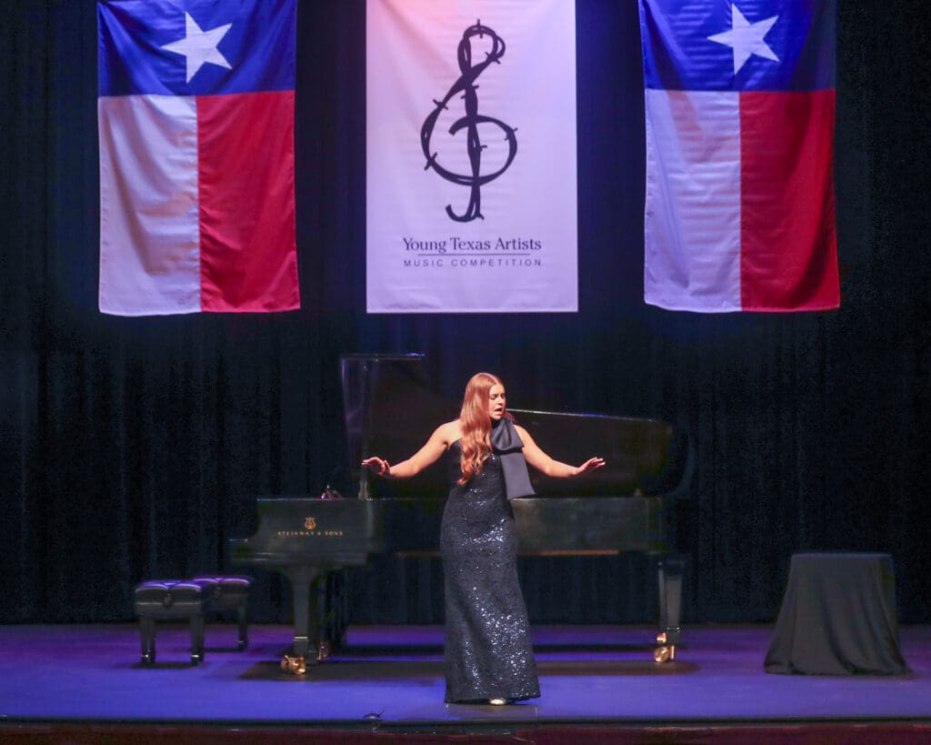 Soprano Elizabeth Marlow, YTA’s 2025 Gold Medalist in the Voice division, grew up in The Woodlands and is currently a graduate student at Boston Conservatory at Berklee. (Photo by Dave Clements)