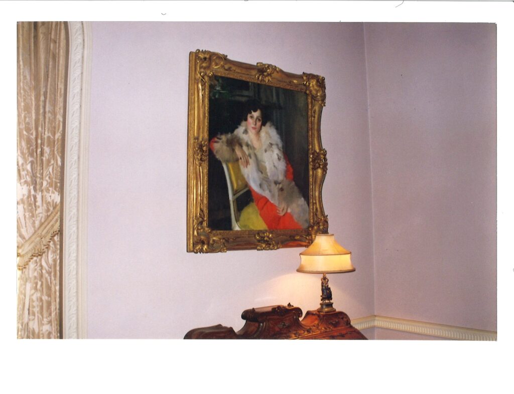 A portrait of Florence Crespi, painted by Italian artist Ambrogio Alciati.  (Photo by Briggs Freeman Sotheby's International Realty)