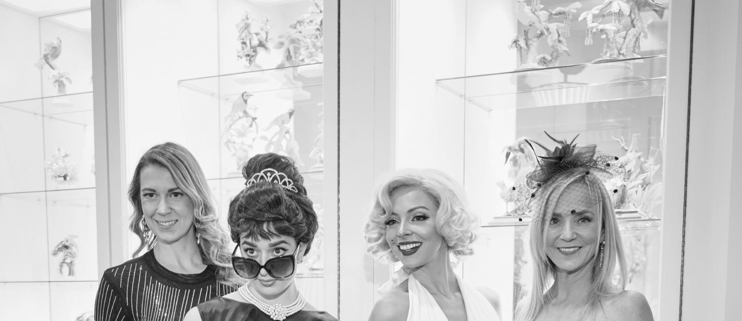 Audrey Hepburn and Marilyn Moore “look-alikes” at The Heritage Society’s 70th Platinum Jubilee Anniversary. (Photo by PWL Studio, Fulton Davenport). (Photo by Fulton Davenport)