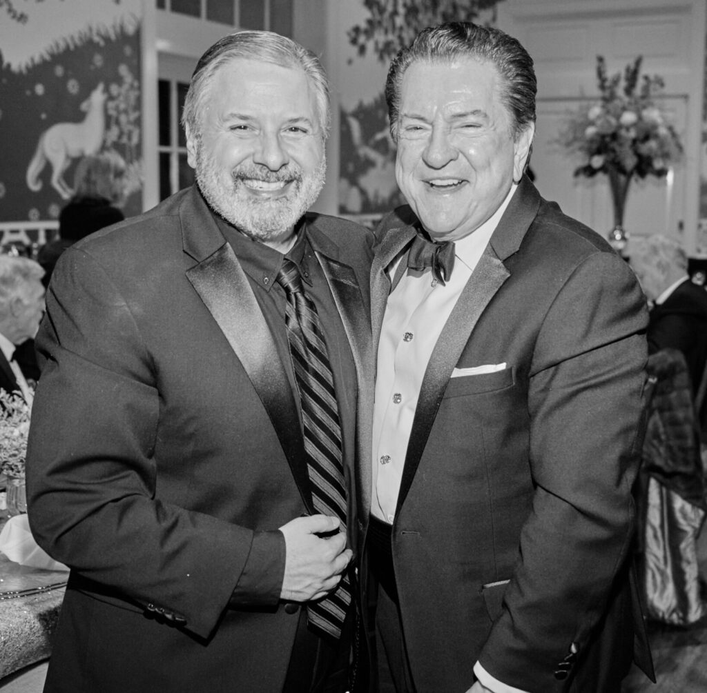 Ernie Manouse, Bill Stubbs celebrate  The Heritage Society's 70th Platinum Jubilee Anniversary. (Photo by PWL Studio, Fulton Davenport)