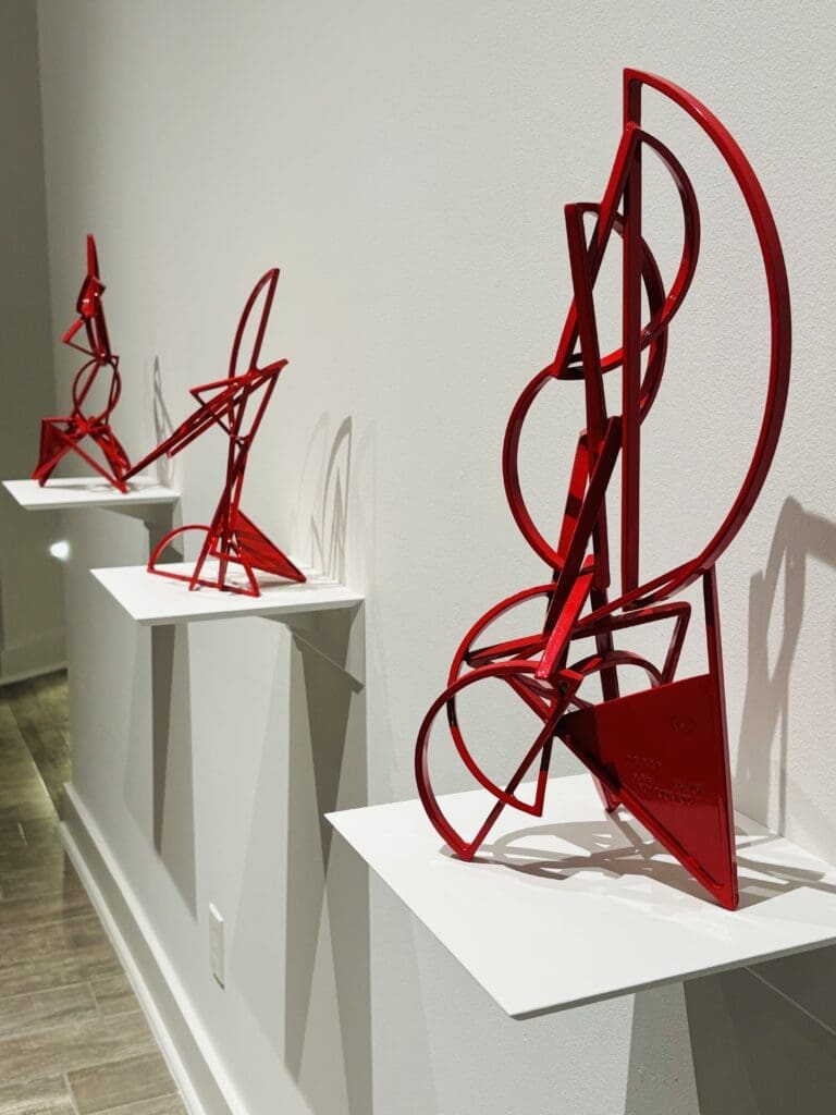 An installation view of "Mac Whitney: Interconnected Elements," a solo exhibition at the Andrew Durham Gallery, December 7, 2024-January 25, 2025. (Photo by Ericka Schiche)