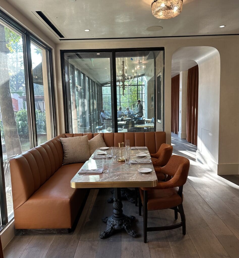 The greenhouse like wing of Remi restaurant at Hotel Grandua (Photo by Shelby Hodge)