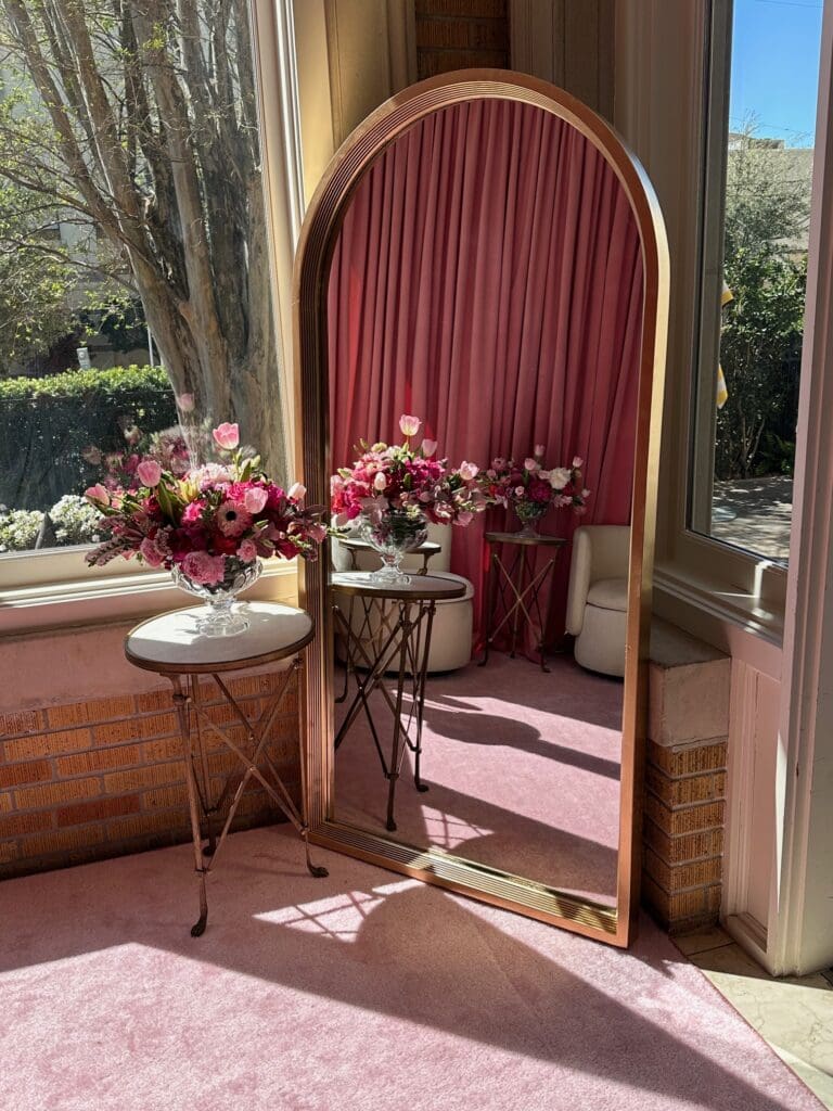 The pop-up Roger Vivier shoe salon for the Neiman Marcus luncheon (Photo by Shelby Hodge)