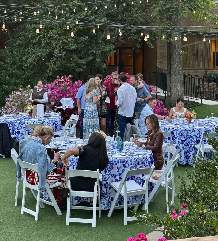 The back lawn of the Manor House at The Houstonian was setting for the 'Tribute to Mezcal' evening. (Photo by Shelby Hodge)