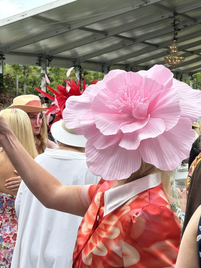 One of many fabulous chapeaux at the 'Hats in the Park' luncheon benefiting Hermann Park Conservancy. (Photo by Shelby Hodge)