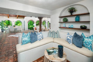 All around the hacienda, small courtyards provide moments of privacy for a little tête-à-tête. (Photo by Briggs Freeman Sotheby's International Realty)