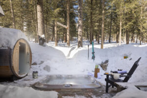 Relax in the hot tub after a day on the slopes. (Photo courtesy of Vrbo)